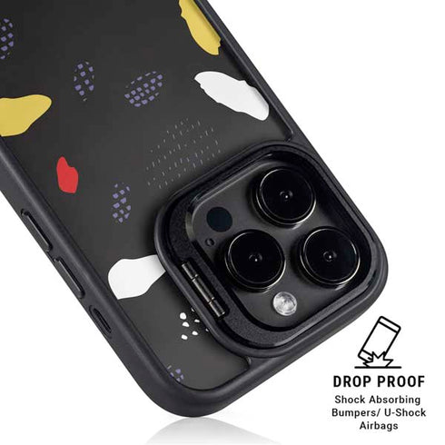 Dark Color Pop iPhone 16 Pro Kickstand Case